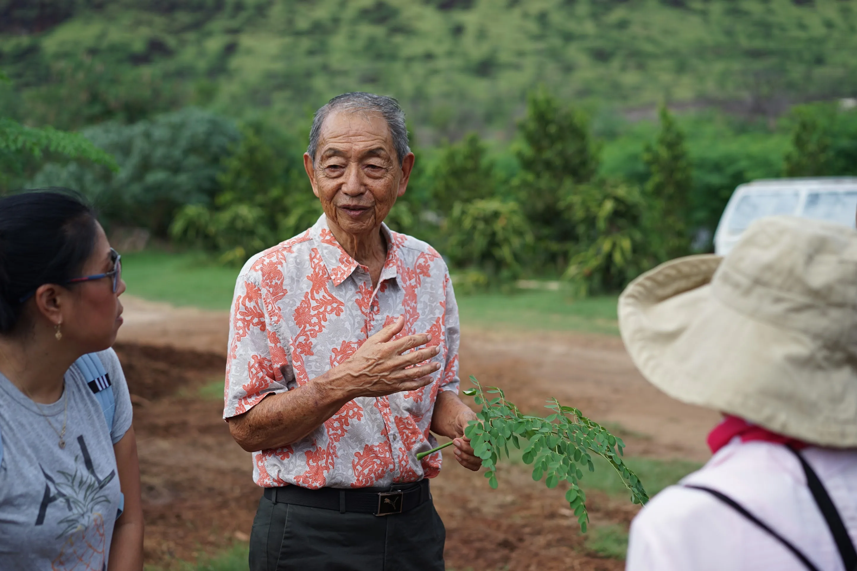 David Wong on the farm
