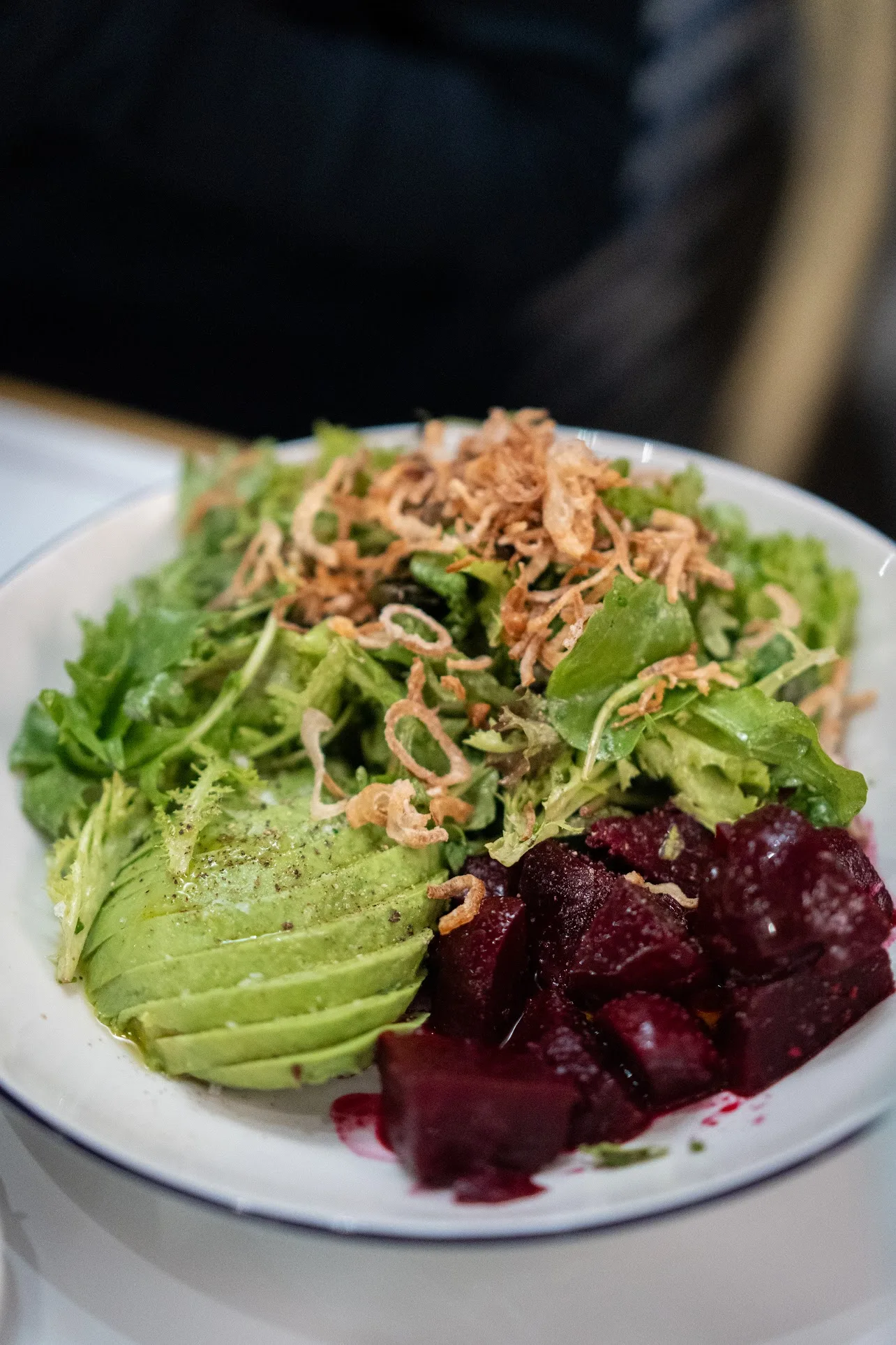 Restaurant dish featuring Mountain View Farms vegetables